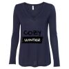 Women's Flowy Long Sleeve V-Neck Tee Thumbnail