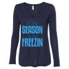 Women's Flowy Long Sleeve V-Neck Tee Thumbnail