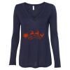 Women's Flowy Long Sleeve V-Neck Tee Thumbnail