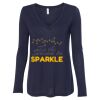 Women's Flowy Long Sleeve V-Neck Tee Thumbnail