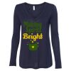 Women's Flowy Long Sleeve V-Neck Tee Thumbnail