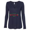 Women's Flowy Long Sleeve V-Neck Tee Thumbnail