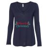 Women's Flowy Long Sleeve V-Neck Tee Thumbnail