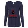 Women's Flowy Long Sleeve V-Neck Tee Thumbnail