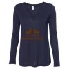 Women's Flowy Long Sleeve V-Neck Tee Thumbnail