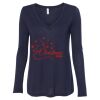 Women's Flowy Long Sleeve V-Neck Tee Thumbnail