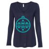 Women's Flowy Long Sleeve V-Neck Tee Thumbnail
