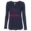 Women's Flowy Long Sleeve V-Neck Tee Thumbnail