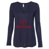 Women's Flowy Long Sleeve V-Neck Tee Thumbnail