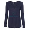 Women's Flowy Long Sleeve V-Neck Tee Thumbnail