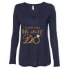 Women's Flowy Long Sleeve V-Neck Tee Thumbnail