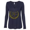Women's Flowy Long Sleeve V-Neck Tee Thumbnail