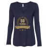 Women's Flowy Long Sleeve V-Neck Tee Thumbnail