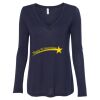 Women's Flowy Long Sleeve V-Neck Tee Thumbnail