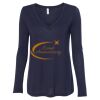 Women's Flowy Long Sleeve V-Neck Tee Thumbnail