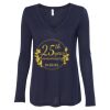 Women's Flowy Long Sleeve V-Neck Tee Thumbnail