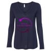 Women's Flowy Long Sleeve V-Neck Tee Thumbnail