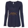 Women's Flowy Long Sleeve V-Neck Tee Thumbnail