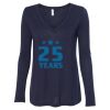 Women's Flowy Long Sleeve V-Neck Tee Thumbnail