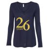 Women's Flowy Long Sleeve V-Neck Tee Thumbnail