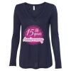 Women's Flowy Long Sleeve V-Neck Tee Thumbnail