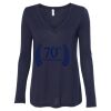Women's Flowy Long Sleeve V-Neck Tee Thumbnail