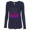 Women's Flowy Long Sleeve V-Neck Tee Thumbnail