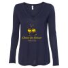 Women's Flowy Long Sleeve V-Neck Tee Thumbnail
