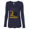 Women's Flowy Long Sleeve V-Neck Tee Thumbnail