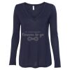 Women's Flowy Long Sleeve V-Neck Tee Thumbnail