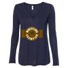 Women's Flowy Long Sleeve V-Neck Tee Thumbnail