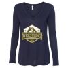 Women's Flowy Long Sleeve V-Neck Tee Thumbnail