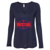 Women's Flowy Long Sleeve V-Neck Tee Thumbnail