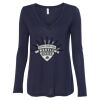 Women's Flowy Long Sleeve V-Neck Tee Thumbnail