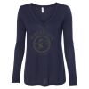 Women's Flowy Long Sleeve V-Neck Tee Thumbnail