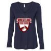 Women's Flowy Long Sleeve V-Neck Tee Thumbnail