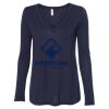 Women's Flowy Long Sleeve V-Neck Tee Thumbnail