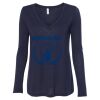 Women's Flowy Long Sleeve V-Neck Tee Thumbnail