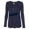 Women's Flowy Long Sleeve V-Neck Tee Thumbnail