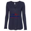 Women's Flowy Long Sleeve V-Neck Tee Thumbnail