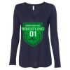 Women's Flowy Long Sleeve V-Neck Tee Thumbnail