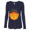 Women's Flowy Long Sleeve V-Neck Tee Thumbnail