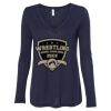 Women's Flowy Long Sleeve V-Neck Tee Thumbnail