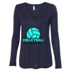 Women's Flowy Long Sleeve V-Neck Tee Thumbnail