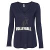 Women's Flowy Long Sleeve V-Neck Tee Thumbnail