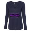 Women's Flowy Long Sleeve V-Neck Tee Thumbnail