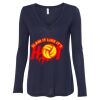 Women's Flowy Long Sleeve V-Neck Tee Thumbnail