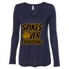 Women's Flowy Long Sleeve V-Neck Tee Thumbnail
