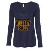 Women's Flowy Long Sleeve V-Neck Tee Thumbnail