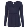 Women's Flowy Long Sleeve V-Neck Tee Thumbnail